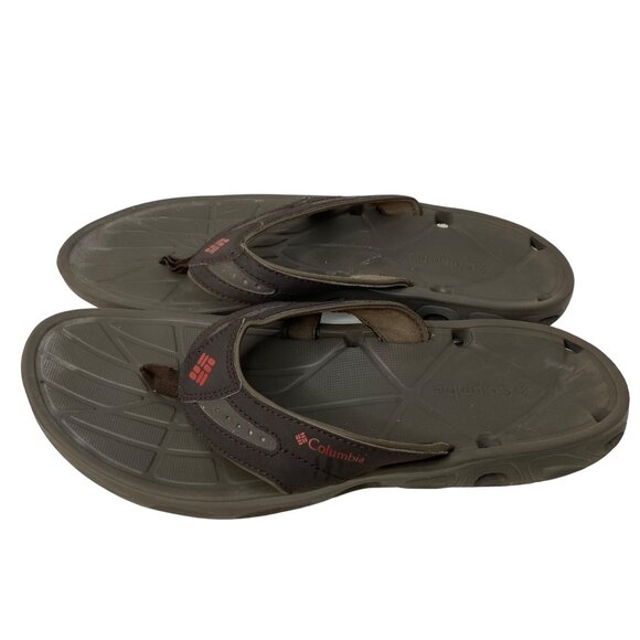 Columbia Techsun vent hiking water sandals gray brown flip flop men size 11 - Picture 1 of 7
